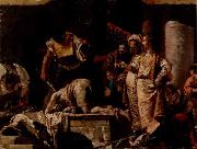 Giovanni Battista Tiepolo Die Enthauptung Johannes des Taufers oil painting
